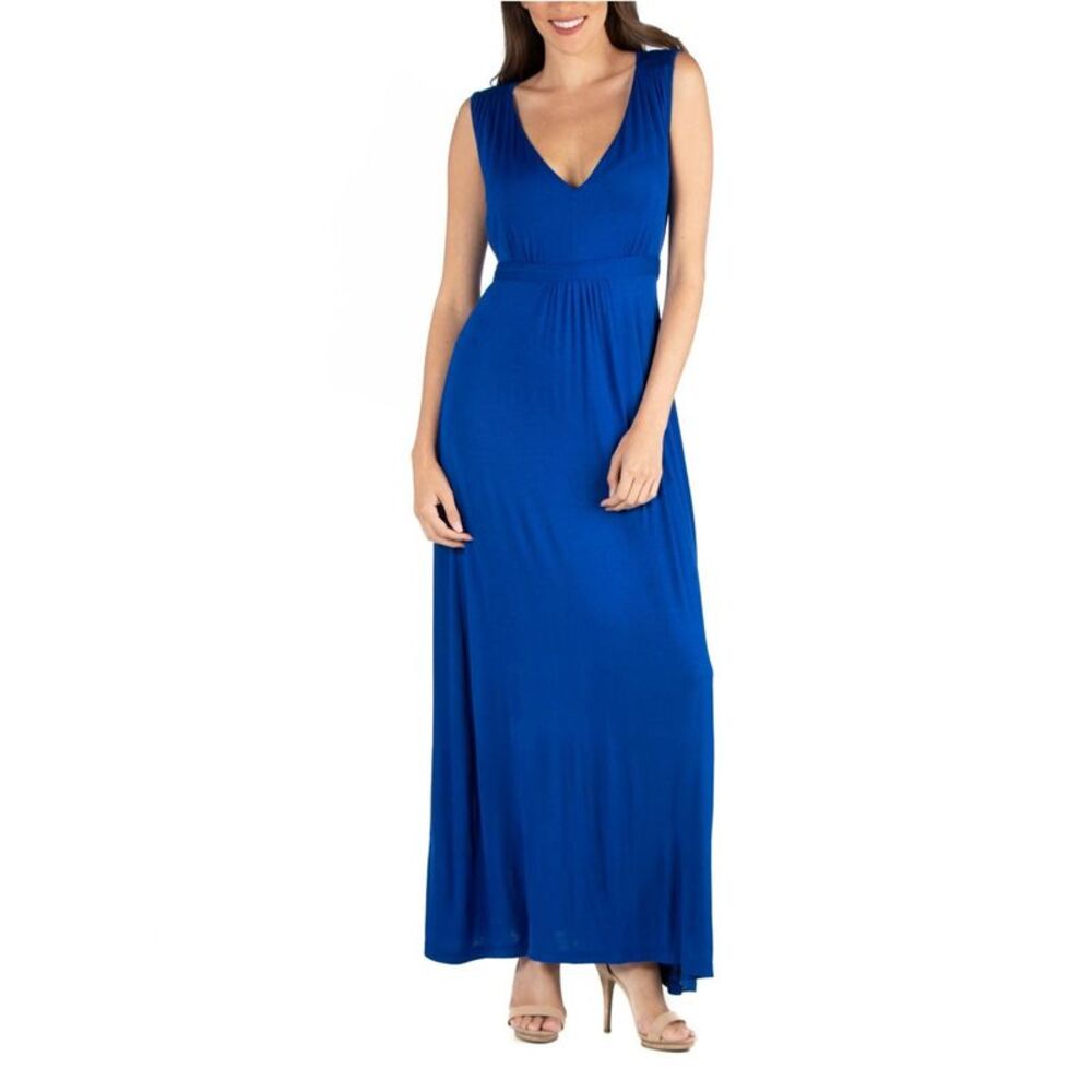 24seven Womens Belted Maxi Dress, NWT